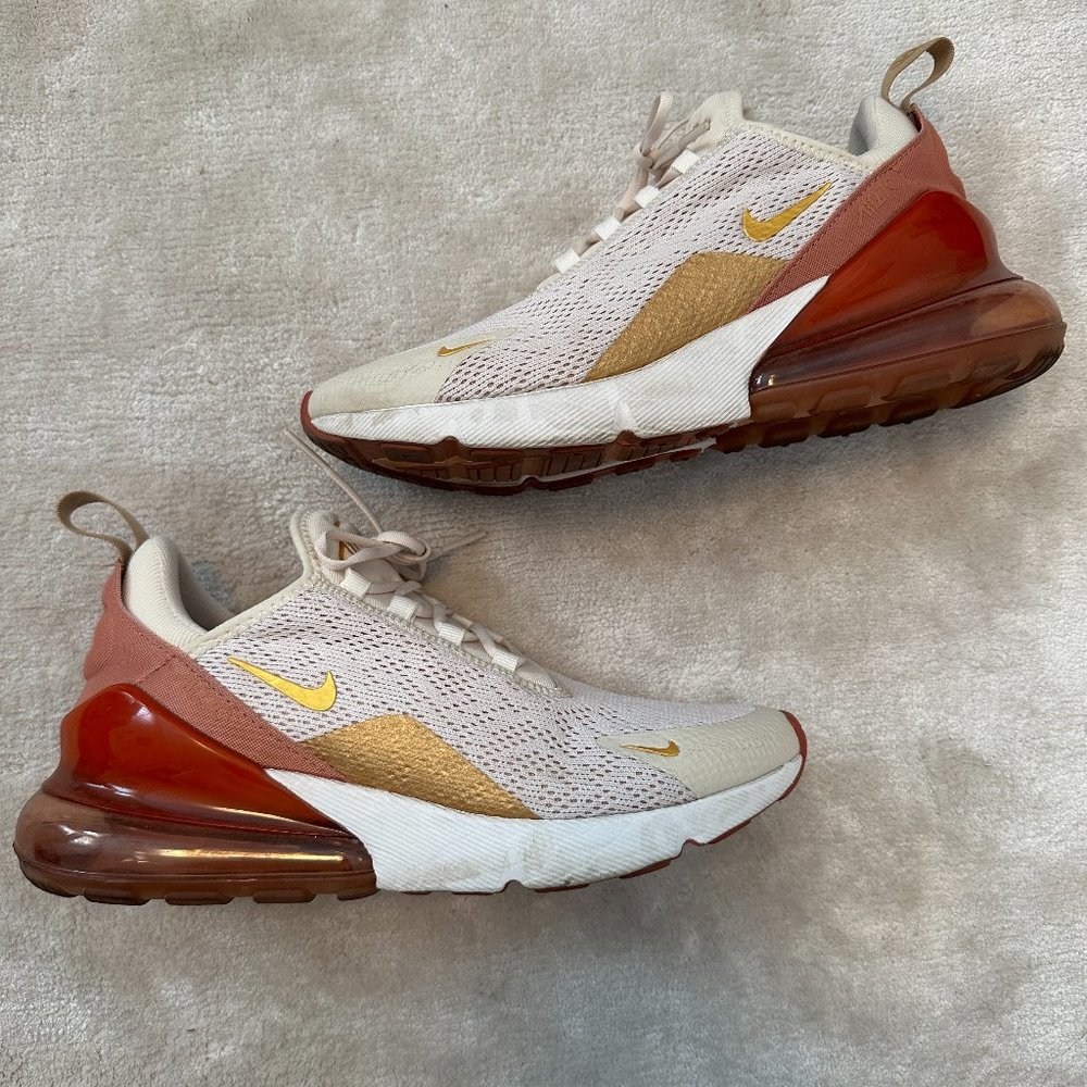 Nike Air Max 270 Light Cream Terra Blush Sneakers Sz 8